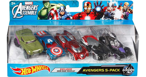 Hot Wheels Marvel Avengers Assemble Avengers Paquete De 5 Ex