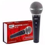 Microfone Profissional Dinâmico Mxt M-58 + Cabo 3 Metros