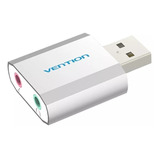 Adaptador Tarjeta Sonido Externa Usb Audio Mic 2.1 Vention