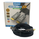 Cabo Hdmi Fibra Optica 2.1v 8k 5 Metros 60mhz Banhado A Ouro