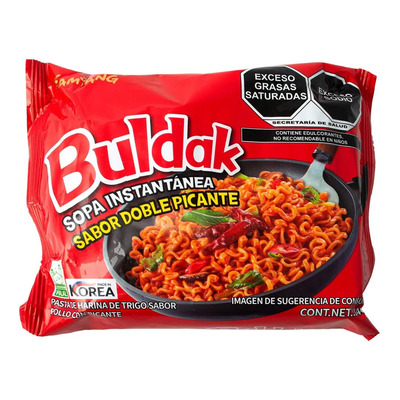 Fideos coreanos súper picantes Buldak Hot Chicken 2x - 140g | MercadoLibre