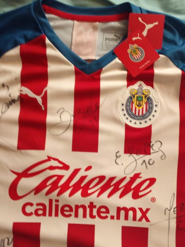 Kit Chivas Del Guadalajara Corbata Mascara Y Jersey Autograf