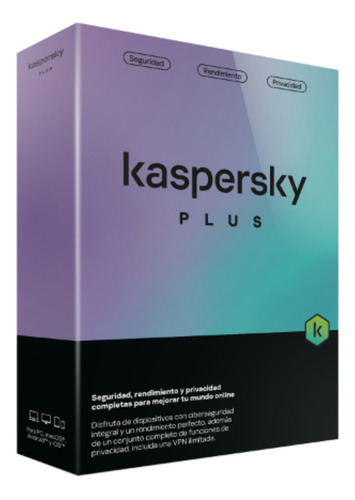 Security Plus 2024 Antivirus Kaspersky Internet 2 Años