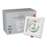 Led Spot Evidence Uno Branco Fosco Luz Fria, Neutro E Quente