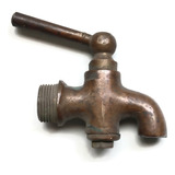 Llave Antigua Para Agua De Bronce