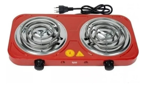 Fogão Cooktop Elétrico Fogareiro Portátil Camping 2 Bocas 