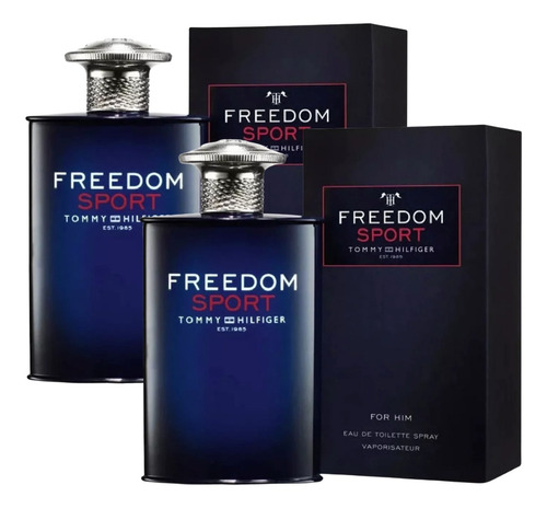 Paquete Tommy Freedom Sport 100ml Caballero Original 2 Pzas