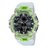 Reloj Casio G-shock Gba-900sm-7a9dr G-squad Hombre Color De La Correa Blanco Color Del Bisel Verde Color Del Fondo Negro