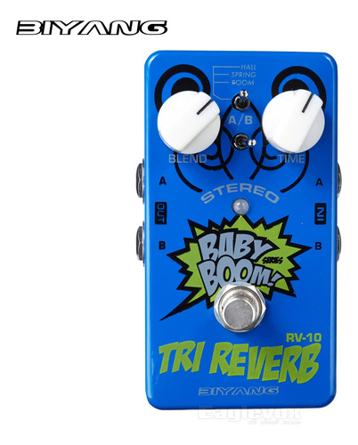 Pedal Biyang Baby Boom Rv-10 Tri Reverb. No Boss, Mxr.