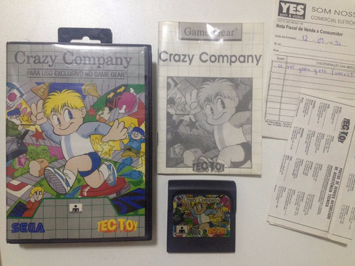 Crazy Company Jogo Original Tectoy Game Gear Raro Perfeito