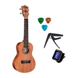 Ukulele Shelby Soprano Su21m+3 Palhetas+capotraste+afinador