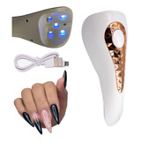 Cabine Led Uv Profissional Manicure Com Carregador Unhas Mão