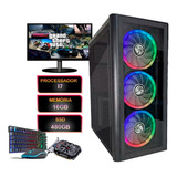 Pc Gamer Com Jogos Barato I7 16gb Ssd 480gb Monitor Vga 4gb