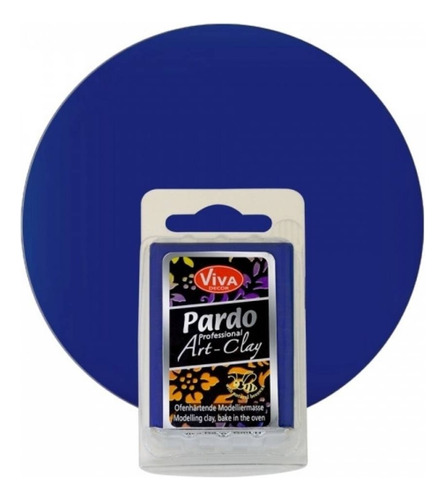 Arcilla Polimérica Horneable Viva Decor Pardo Art Clay 56 G Color Azul (blue)