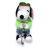 Peluche Snoopy Golfista Verde Peanuts Original