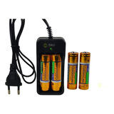 Carregador + 4 Baterias Recarregável 18650 12800mah 3.7v