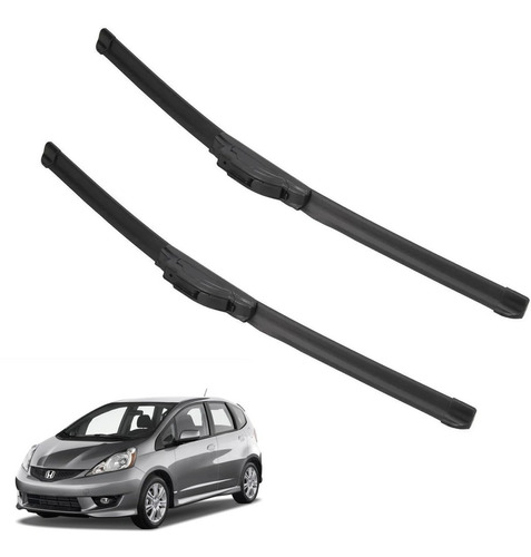 Kit 2 Escobillas Delanteras Flex Goma Honda Fit 2009 A 2021