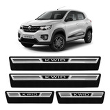 Jogo De Soleira Premium Kwid 2018 A 2022 Escovada 4 Portas