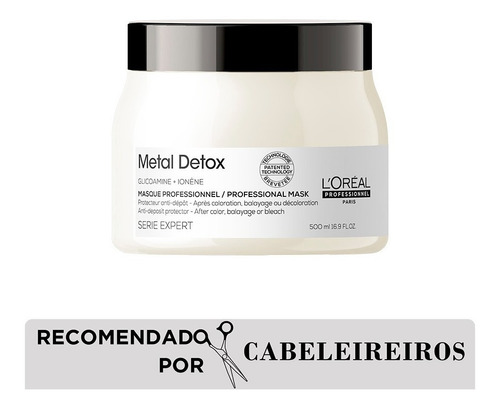 Máscara Capilar Metal Detox 500ml L'oréal Professionnel