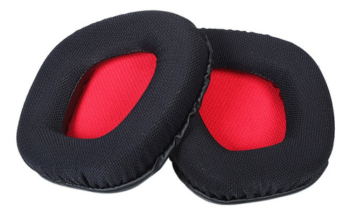 2 Pcs Earpads For Corsair Void Pro ,style: Red Bottom Grid