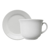 Set X 6 Taza Te Con Plato Biona Linea Donna 180 Ml Blanco