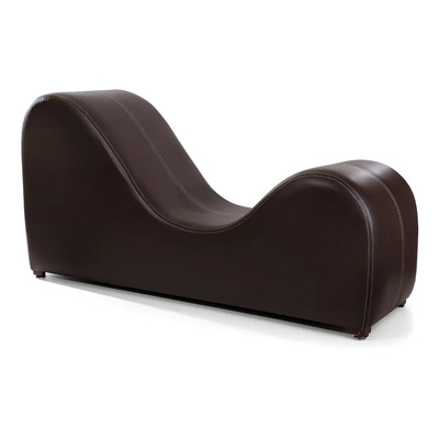 Sillón Kamasutra Tacto Piel Chocolate Mobeler 150x40x75 cm | Meses sin interés