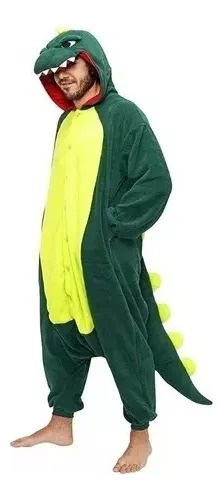 Pijama Disfraz Polar Para Adultos Diseño De Dinosaurio Nuevo