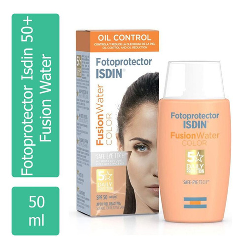 Fotoprotector Isdin 50+ Fusion Water Color Caja Con Frasco C