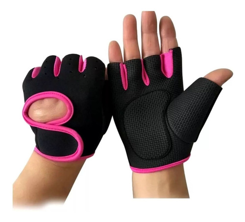 Guantes Gimnasio Con Abrojo Ciclismo Gym Pesas Fit Deportivo