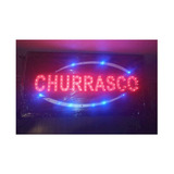 Letreros Led Luminoso Churrasco 48x25cm 