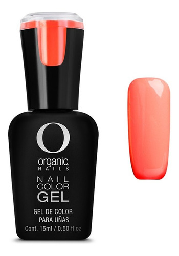 Color Gel Esmalte Uñas By Organic Nails Color Glow Orange