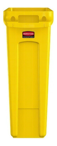 Contenedor Slim Jim  Canales De Ventilación 3540 Rubbermaid Color Amarillo