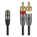 Cable De Audio De 3,5 Mm A Rca Dual, Carcasa De Cobre C...