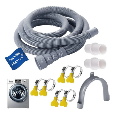 Manguera 5m Kit De Extensión De Desague Lavadora Universal | Meses sin interés
