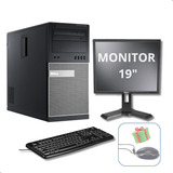 Cpu Optiplex Com Monitor Dell I5 8g 4ªgeração Ssd 240 