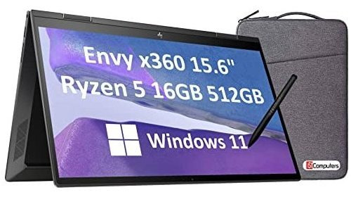 Laptop Hp Envy X360 15.6'' Ryzen 5 16gb 512gb Ssd -negro