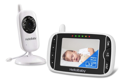 Monitor De Video De Bebe Con Camara Y Audio, Vision Nocturna