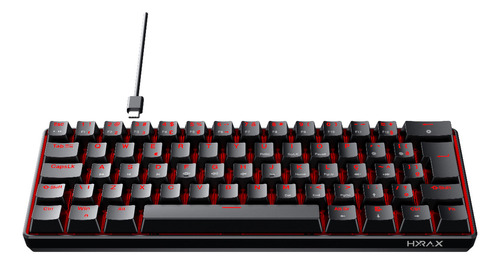 Teclado Mecânico Gamer Hyrax Thunder Switch Azul Led Red