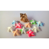 100 Aplique Mini Estrela Biscuit Laços E Acessórios Coloors 