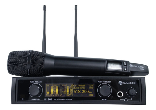 Microfone Kadosh K-1501 S/ Fio Uhf Digital Profissional
