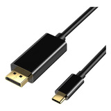 Cable H A Dp, 1,8 M, Conexión 4k, Usb C, Adaptador Para Telé