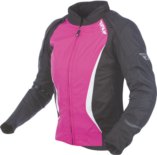 Chamarra Mujer Fly Racing Butane Negro/rosa