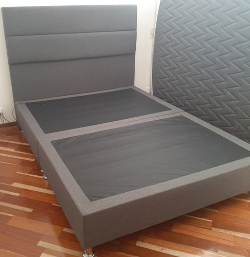 Base Cama Doble Con Espaldar, Poco Uso Perfecto Estado