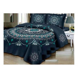 Cobertor De Verano Quilt Cubrecama Reversible 2 Plazas Dz1