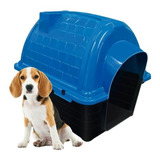 Casinha Iglu De Plástico Cães Furacão Pet Grande Nº 5 Azul