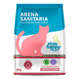 Arena Sanitaria Aglutinante Stay Happy Manzana 4 Kilos