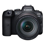  Canon Eos R Kit R6 + Lente 24-105mm Is Usm Mirrorless Cor  Preto
