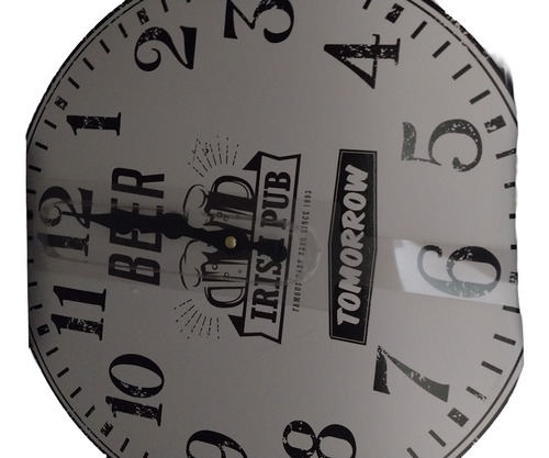 Reloj De Pared Irish Pub  Vintage 33 Cm Jer