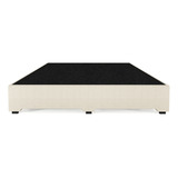 Base Cama Box Recamara Urban Queen Size Madera Tapiz Beige