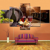 Fu-keivy Decoración Artística De Pared De Vino Para Cocin.